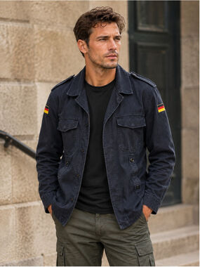 Bundeswehr Field Jacket Men M 1987 Moleskin Militarycore German Workwear Navy